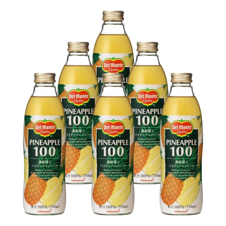 デルモンテ パイナップル ジュース 750ml 1ケース（6本） 業務用