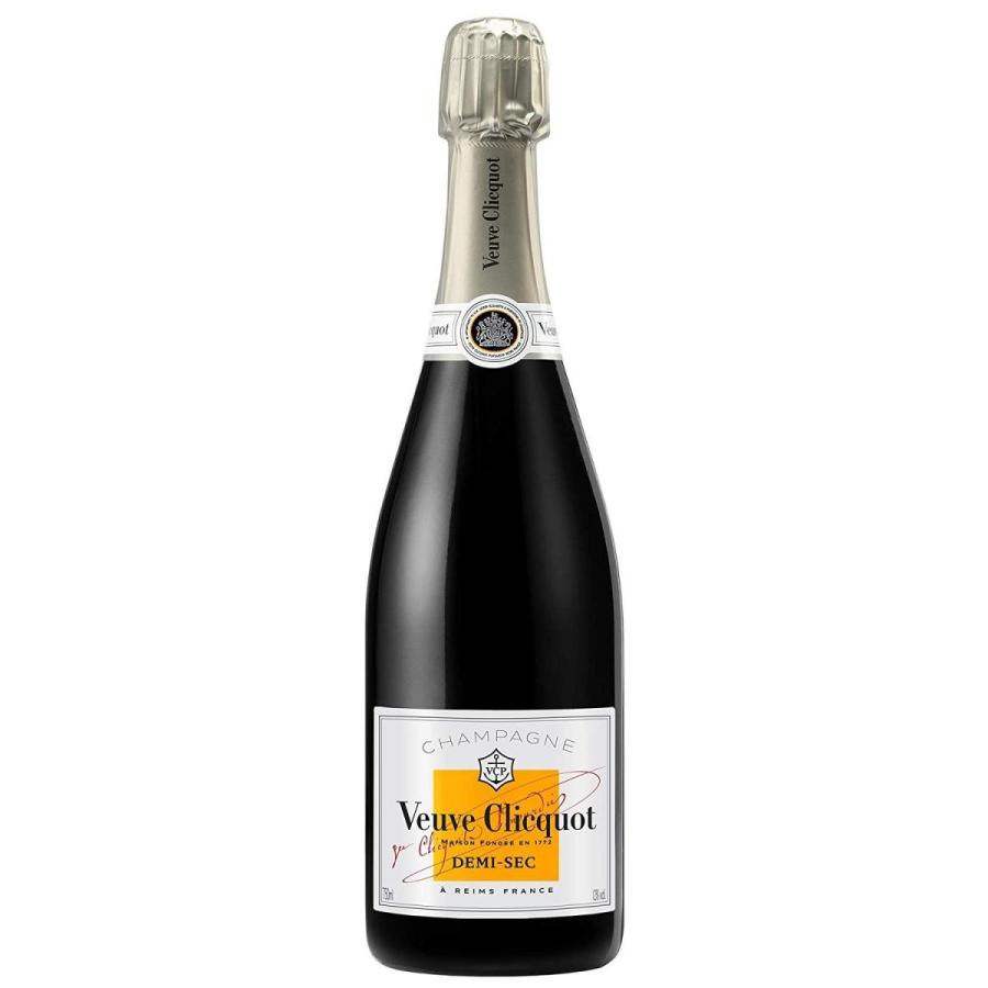 ヴーヴ・クリコ ホワイト ラベル ドゥミ・セック   750ml 贈り物 パーティー champagne スパークリングワイン シャンパン｜cellar-house