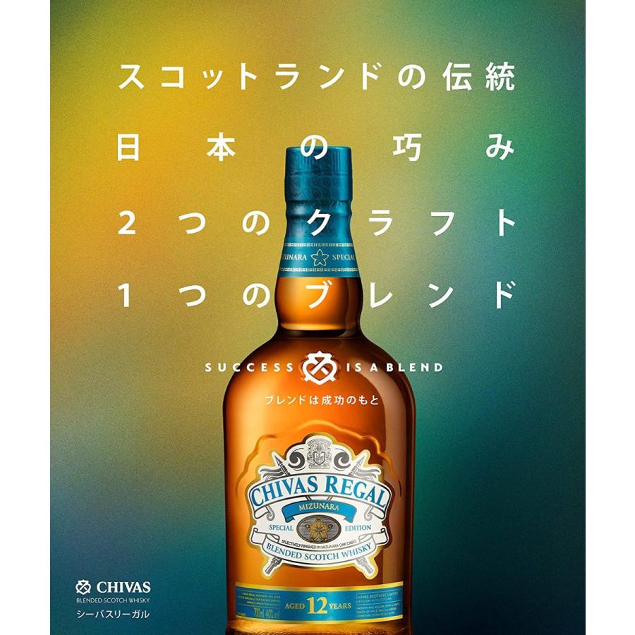 シーバスリーガル（CHIVAS REGAL） ミズナラ 12年 40° 700ml ブレン