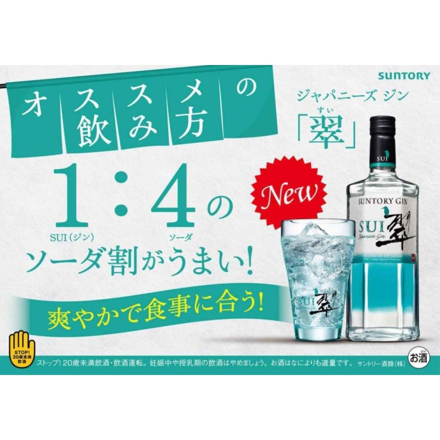 SUNTORY サントリー ジャパニーズクラフト ジン 翠(すい) 700ml SUI  