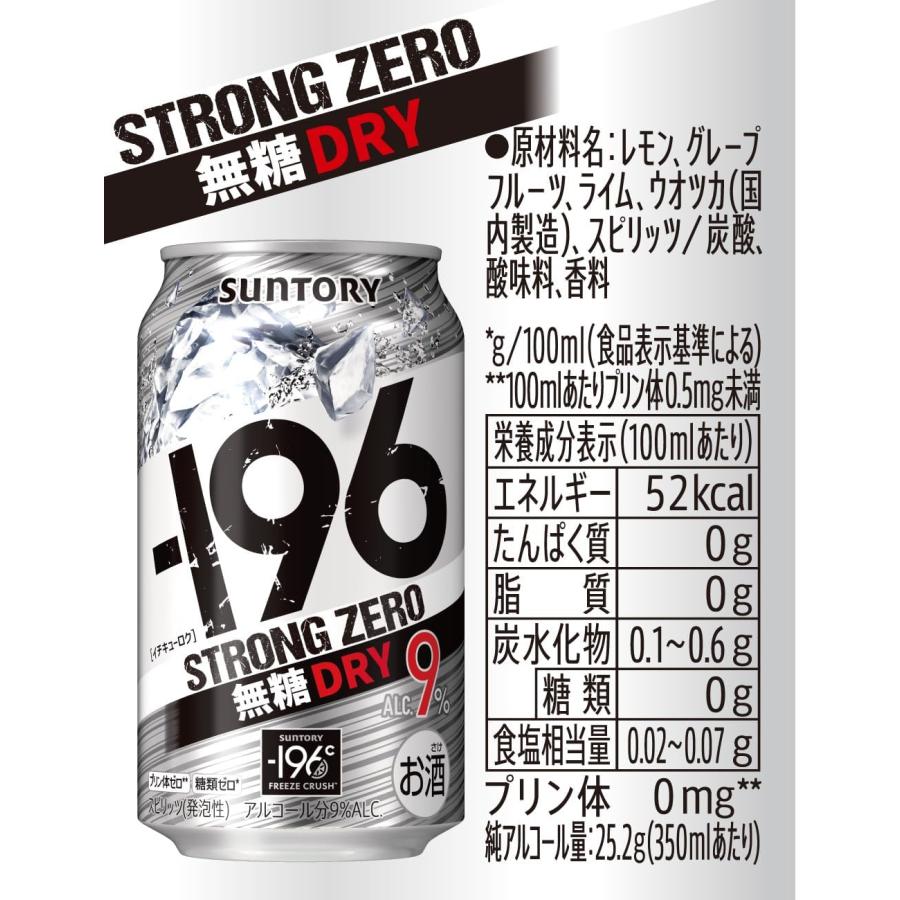 SUNTORY ストロングゼロ DRY-196℃ サントリー 350ml 缶 1ケース 缶
