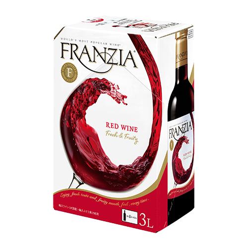 ワイン ボックスワイン 箱ワイン 赤 ワイン フランジア レッド 3L 3000ml 辛口 750ml換算368円(税別) 虎 長S | ブランド登録なし