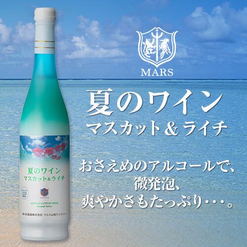 白ワイン 夏のワイン マスカット＆ライチ 500ml アルコール7％ 日本ワイン 国産ワイン 山梨県 やや甘口 微発泡 長S | ブランド登録なし | 01