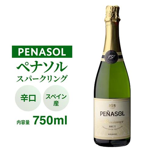 ワイン 辛口 白泡 ペナソル スパークリング ブリュット 750ml 長S