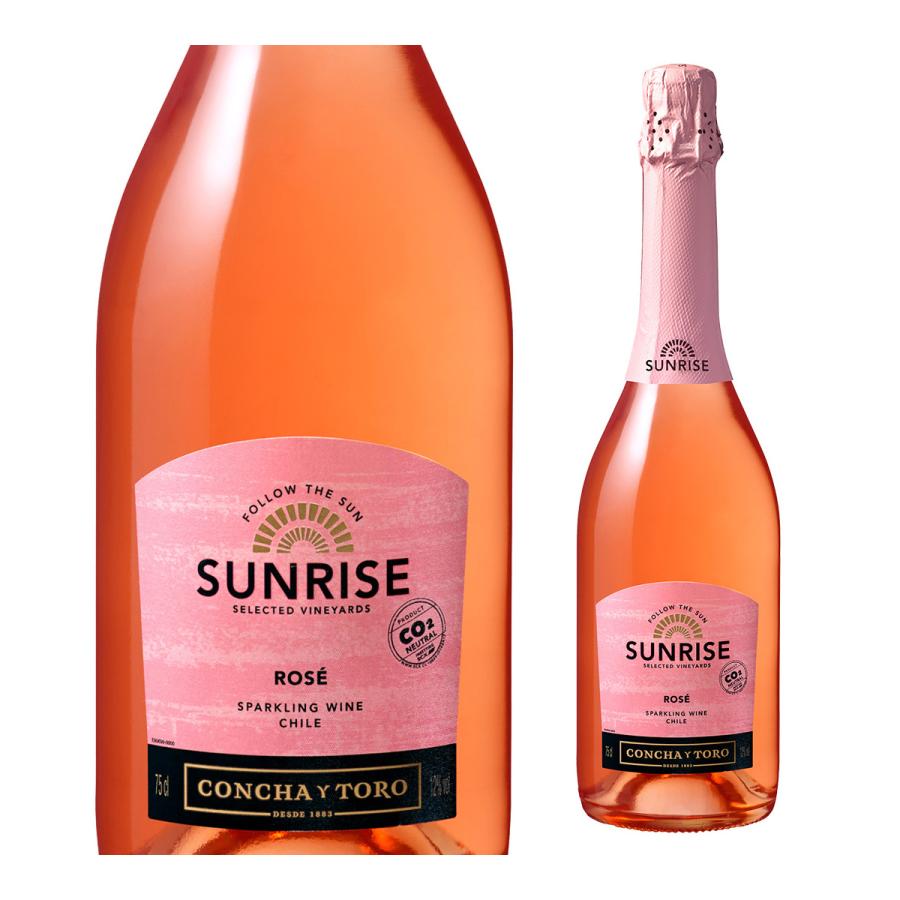 スパークリングワイン サンライズ スパークリング ロゼ コンチャ イ トロ750ml 泡 辛口 チリ 手土産 お祝い ギフト 虎 長S | ブランド登録なし | 03