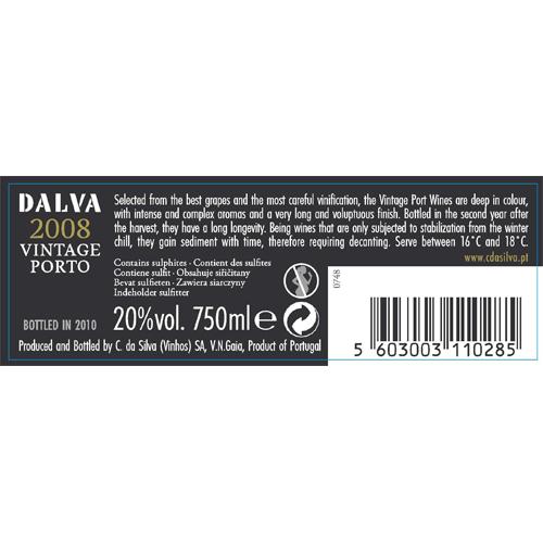 ダルバ ポート ヴィンテージ (2008) 750ml ポート 酒精強化ワイン 手土産 お祝い ギフト 長S | ブランド登録なし | 01
