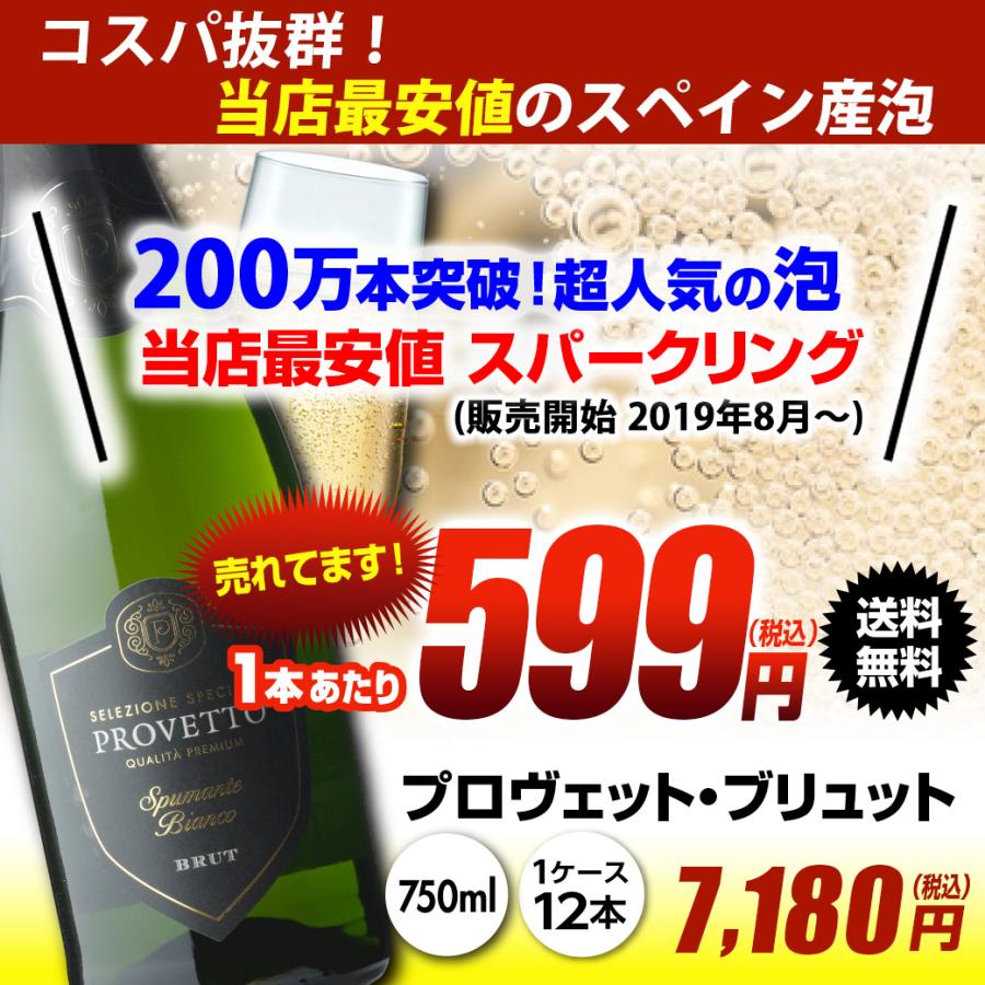 スパークリング ワインセット 泡  スペイン産 プロヴェット ブリュット 12本 白  RSL | ブランド登録なし | 06