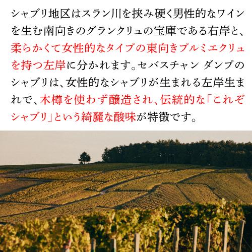 白ワイン セバスチャン ダンプ シャブリ プルミエ クリュ レ ブーニョン (2023) 750ml フランス ブルゴーニュ シャルドネ 辛口 浜運A |  | 06