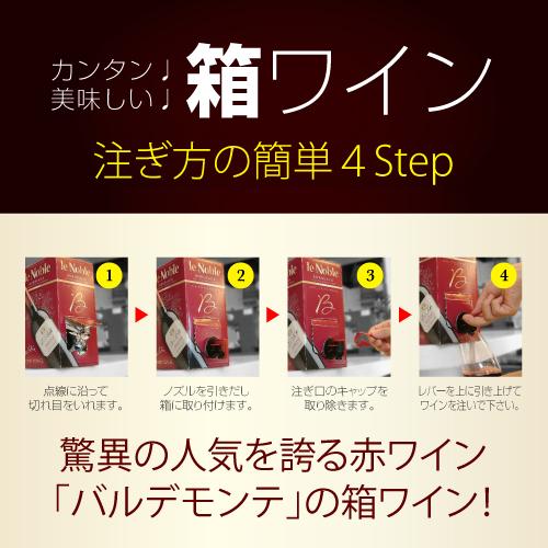 ボックスワイン 赤 箱ワイン バルデモンテ ピノノワール 3L スペイン 辛口 BIB 750ml換算544円 長S 虎 | ブランド登録なし | 10