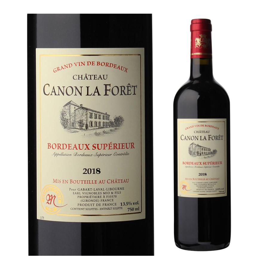 ワインCanonラベル 赤ワイン シャトー カノン ラ フォレ ボルドー シュペリウール (2022