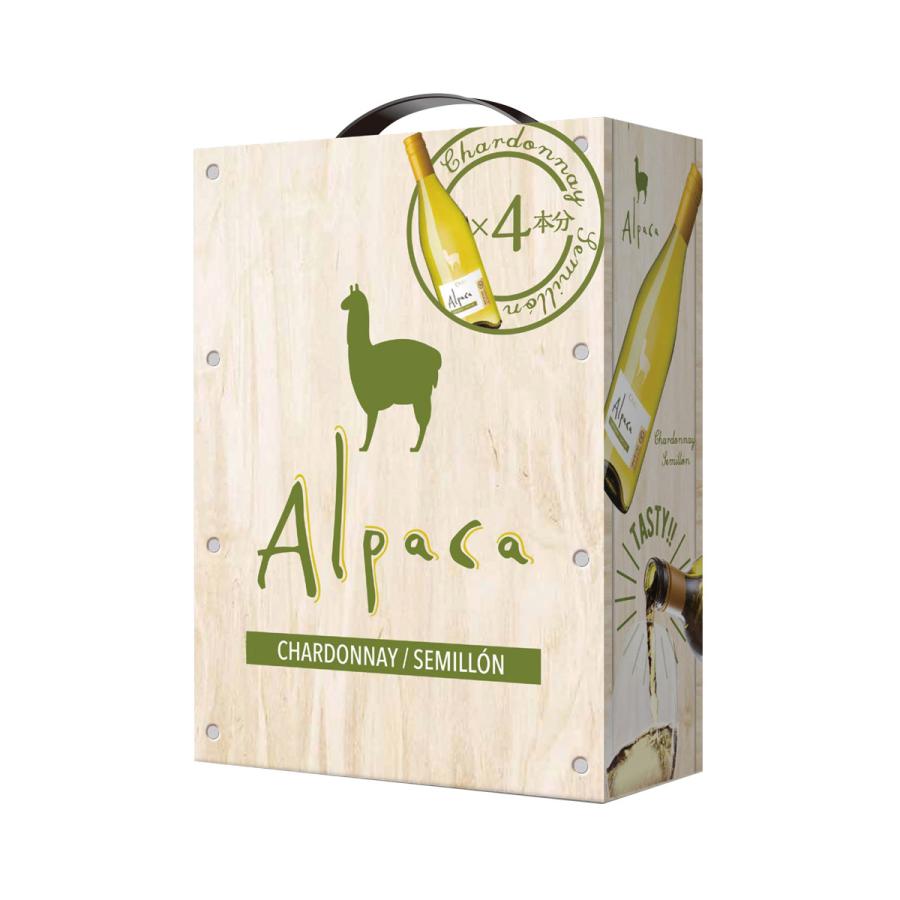 箱ワインセット 白 ボックスワイン アルパカ シャルドネ セミヨン 3l 3リットル&times;4箱 辛口 BOX ケース 送料無料 YF