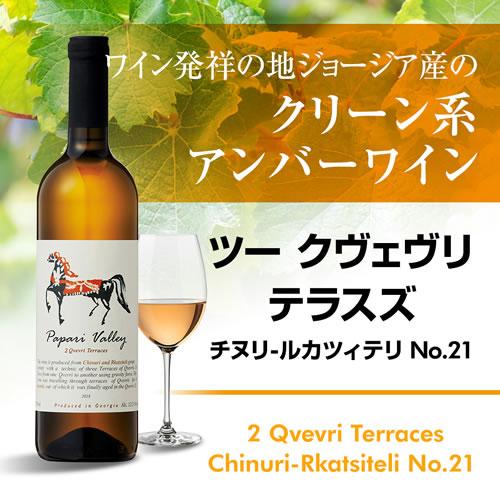 白ワイン ツー クヴェヴリ テラスズ チヌリ ルカツィテリ No.21 パパリ ヴァレー  750ml ジョージア グルジア 白 ワイン 辛口 長S | ブランド登録なし | 01