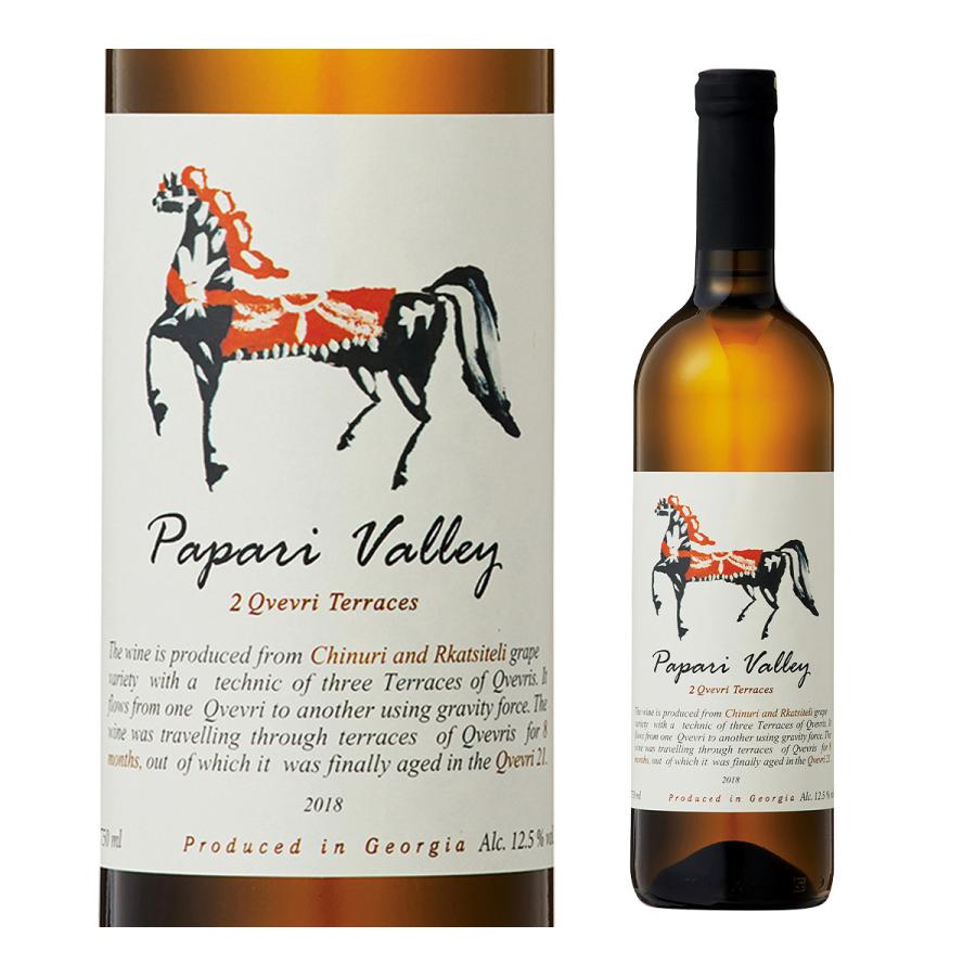白ワイン ツー クヴェヴリ テラスズ チヌリ ルカツィテリ No.21 パパリ ヴァレー  750ml ジョージア グルジア 白 ワイン 辛口 長S | ブランド登録なし | 07