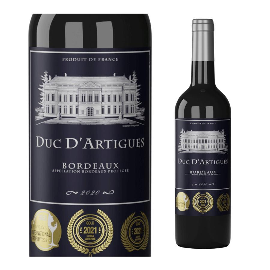 赤ワイン デュック ダルティーグ ボルドー (2020) 750ml フランス 金賞 3金 辛口 メルロー カベルネ ソーヴィニヨン 長S | ブランド登録なし | 06