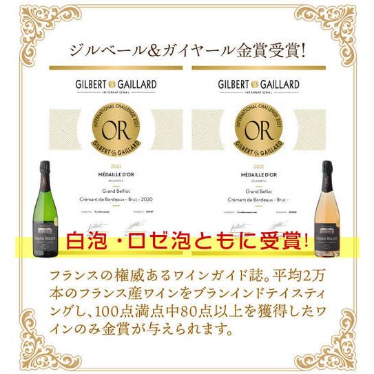 白泡 グラン ベロ クレマン ド ボルドー ブリュット 750ml フランス ボルドー メルロー カベルネフラン セミヨン スパークリング 浜運A | ブランド登録なし | 06
