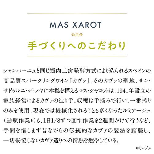 スパークリングワイン マス シャロット カヴァ ブリュット グラン レセルバ (2019) or (2021) 750ml スペイン 辛口 浜運A | ブランド登録なし | 03