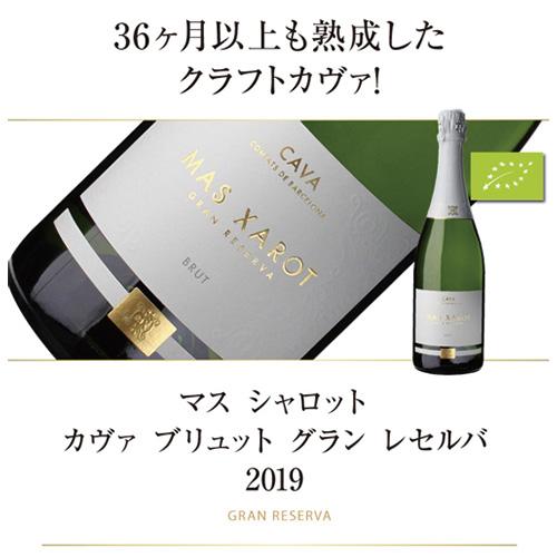 スパークリングワイン マス シャロット カヴァ ブリュット グラン レセルバ (2019) or (2021) 750ml スペイン 辛口 浜運A | ブランド登録なし | 09