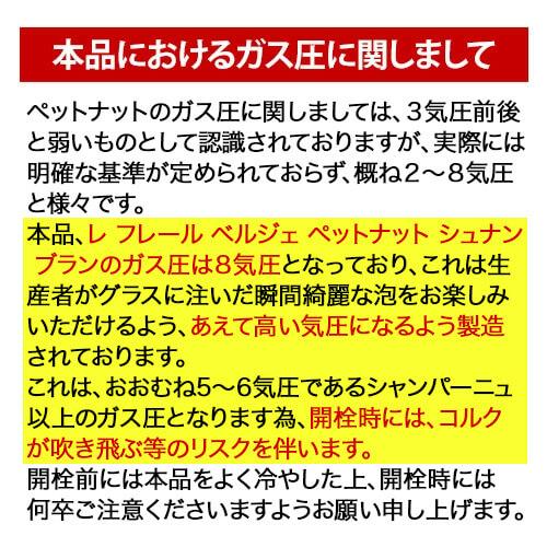 ワイン スパークリング 白泡 レ フレール ベルジェ ペットナット ナチュレル シュナン ブラン 750ml 辛口 フランス ペティアン 浜運A | ブランド登録なし | 02