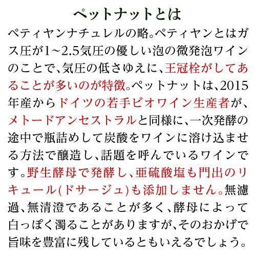 ワイン スパークリング 白泡 レ フレール ベルジェ ペットナット ナチュレル シュナン ブラン 750ml 辛口 フランス ペティアン 浜運A | ブランド登録なし | 04
