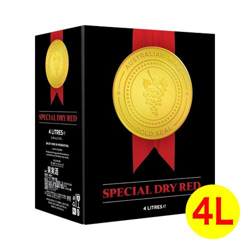 赤ワイン 《箱ワイン》ゴールドシール スペシャル ドライ レッド 4L BIB デ ボルトリ 4000ml  オーストラリア 大容量 BOX  長S 虎 | 