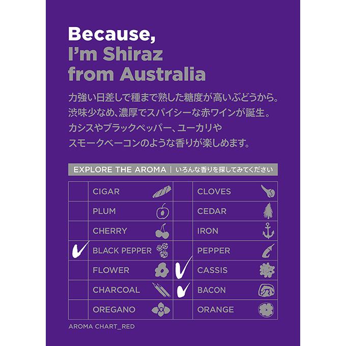 赤ワイン ビコーズ アイム シラーズ フロムオーストラリア 750ml  辛口 長S | ブランド登録なし | 02