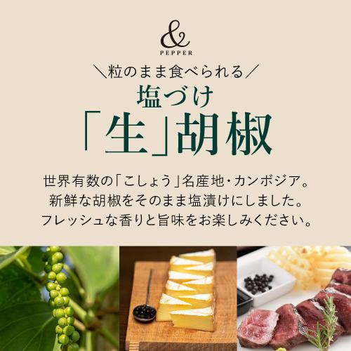 送料無料 生胡椒 塩漬け 25g×3個 75g カンボジア産 純胡椒 生胡椒の塩漬け 生コショウ 卵かけご飯 粒のまま 虎｜cellar｜02