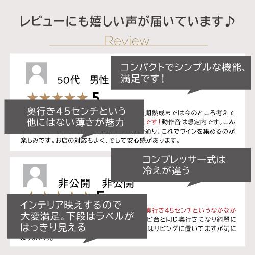 ワインセラー ルフィエール  ENTRY15   コンプレッサー式 15本 ブラック 家庭用 送料無料  1年保証 業務用 薄型 　C15B | ブランド登録なし | 03