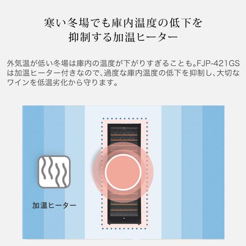 フォルスター FJP-421GS(BK) ワインセラー ブラック 黒色 171本 コンプレッサー式 | フォルスター | 10