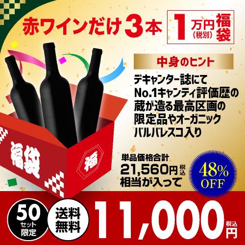 送料無料 21,560円(税込)相当が入って11,000円(税込)！ 赤ワインだけ3