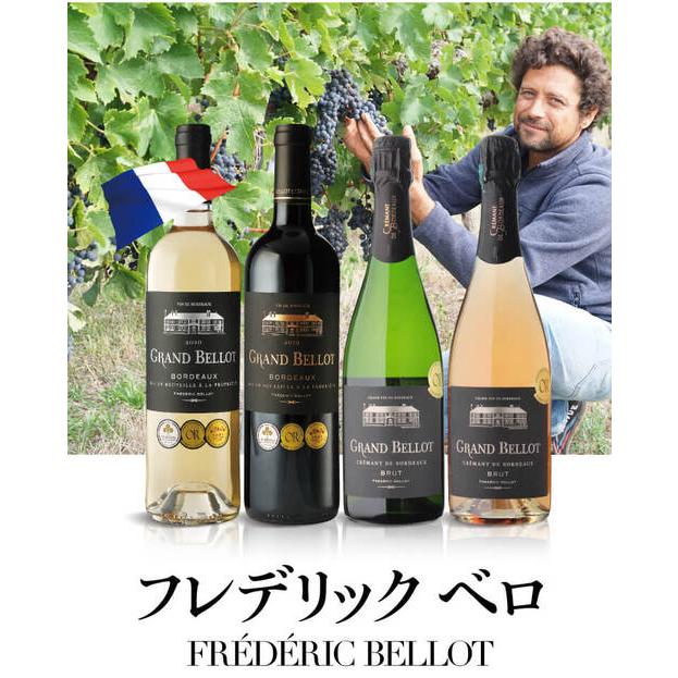 1本あたり1,600 円(税込) 送料無料 グラン ベロ ボルドー 赤 白 ＆スパークリングワイン4本セット 750ml 4本入 フランス ボルドー クレマン ド ボルドー 浜運A | ブランド登録なし | 03
