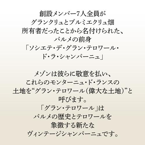 シャンパンセット ドンペリ ＆ パルメ グランテロワール 2015 トップオブシャンパーニュ 2本セット 750ml 浜運A 1本/19,800円 浜運A | ドンペリニヨン | 04