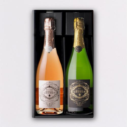 【送料無料】【2本セット】フランス泡＆赤♪クレマン＆ボルドー プレゼント 送料無料 フランス ボルドー クレマン (スパークリング