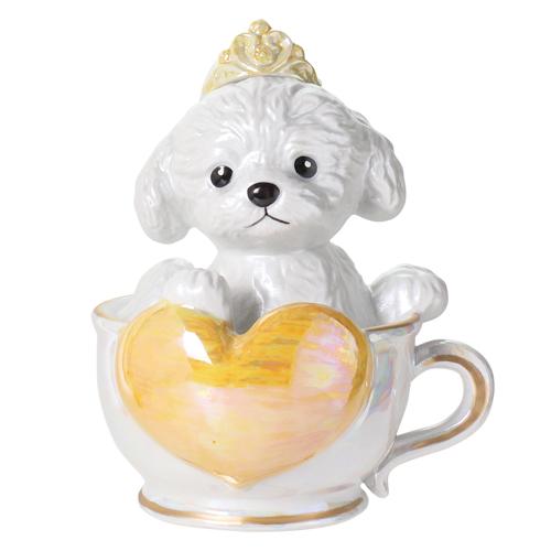 正規品 ブランデー 箱付き ティーカッププードル デキャンタ 4本セット ローズ マロン ブラン エメラルド 500ml 40度 陶器ボトル ポアラー付き ハート  送料無料 |  | 02