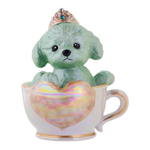 正規品 ブランデー 箱付き ティーカッププードル デキャンタ 4本セット ローズ マロン ブラン エメラルド 500ml 40度 陶器ボトル ポアラー付き ハート  送料無料 |  | 04