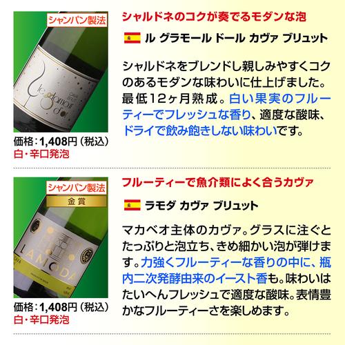 ワインセット スパークリング 12本 +2本 750ml 辛口泡だけ 特選 シャンパン製法＆金賞 129弾 ロゼ 送料無料 浜運Aの画像