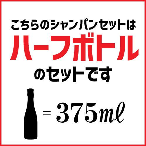 送料無料 ハーフボトル 有名メゾンと同評価のシャンパン入 NM CM シャンパン飲み比べハーフ 5本セット 第11弾 シャンパン シャンパーニュ 長S|セラー専科|01