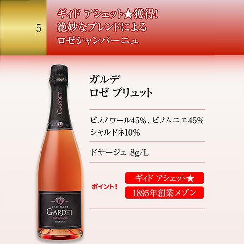 シャンパンセット グランクリュ ロゼ 3本入 高級辛口ロゼシャンパーニュ5本セット 27弾 シャンパン 1本/6，300円 送料無料 浜運A_11