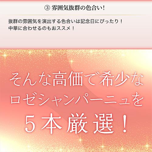 シャンパンセット グランクリュ ロゼ 3本入 高級辛口ロゼシャンパーニュ5本セット 27弾 シャンパン 1本/6，300円 送料無料 浜運A_6