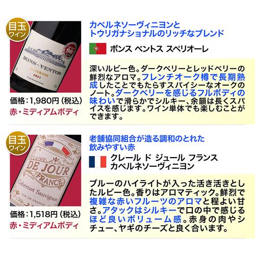 ワインセット 赤セット 赤だけ 特選 12本＋2本(計14本) 242弾 送料無料 イタリア フランス 浜運Aの画像