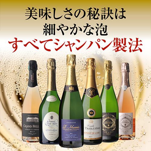 ワインセット 極上シャンパン入！仏産 シャンパン製法 スパークリング