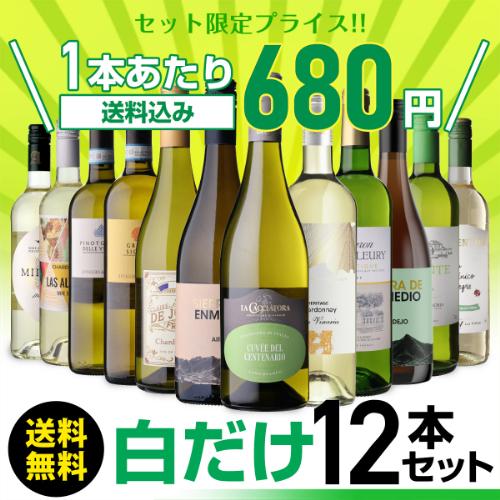 ワインセット 白セット 白だけ 特選 12本＋2本(計14本) 辛口 飲み比べ