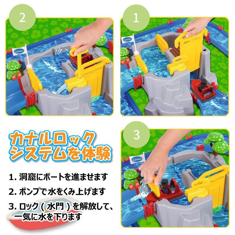水遊び おもちゃ アクアプレイ マウンテンレイク AquaPlay MOUNTAIN LAKE 知育玩具 ベランダ 庭 冒険 キッズ 夏 湖 山 水路 ボート 船 橋 洞窟 トンネル 輸入品 アクアプレイ AquaPlay