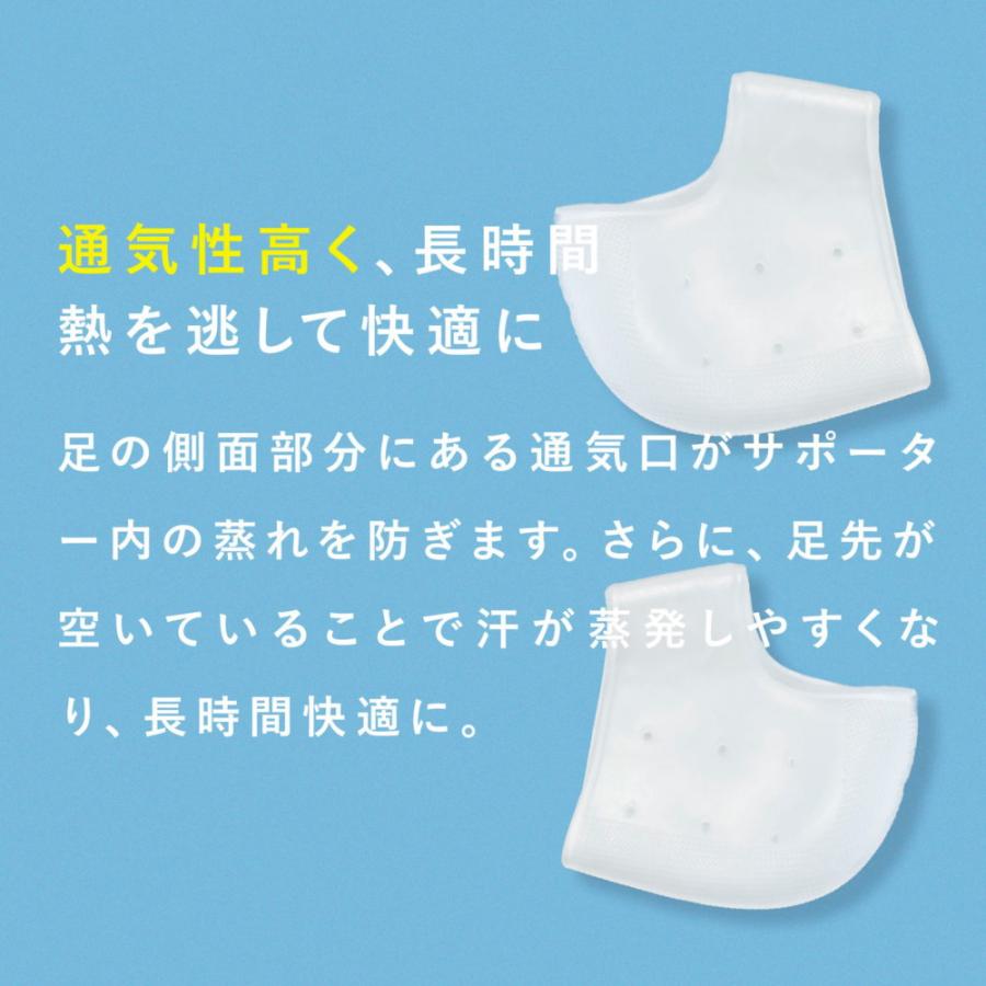 かかとうるるんシリコンパック かかとケア サポーター しっとり 保湿 ガサガサ ひび割れ 乾燥 角質 カサカサ 男女兼用 水洗いOK シリコン 衝撃吸収 かかと保護 | ブランド登録なし | 09