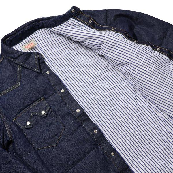 クッシュマン 21386 8oz DENIM DOWN SHIRTS デニム ダウンシャツ ジャケット CUSHMAN 2023年秋冬新作 | CUSHMAN | 08