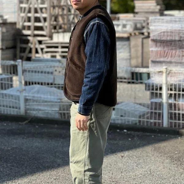 CUSHMAN（クッシュマン） 21500 QUILTING & FUR REVERSIBLE VEST 中綿