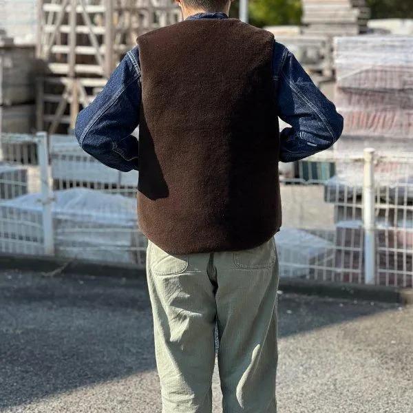 CUSHMAN（クッシュマン） 21500 QUILTING & FUR REVERSIBLE VEST 中綿