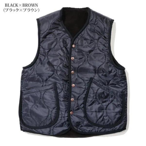 CUSHMAN（クッシュマン） 21500 QUILTING & FUR REVERSIBLE VEST 中綿