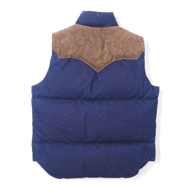 ロッキーマウンテン×ウエアハウス インディゴ シャンブレー ダウンベスト Lot 2189 INDIGO CHAMBRAY DOWN VEST ROCKY MOUNTAIN × WAREHOUSE｜celluloid｜02