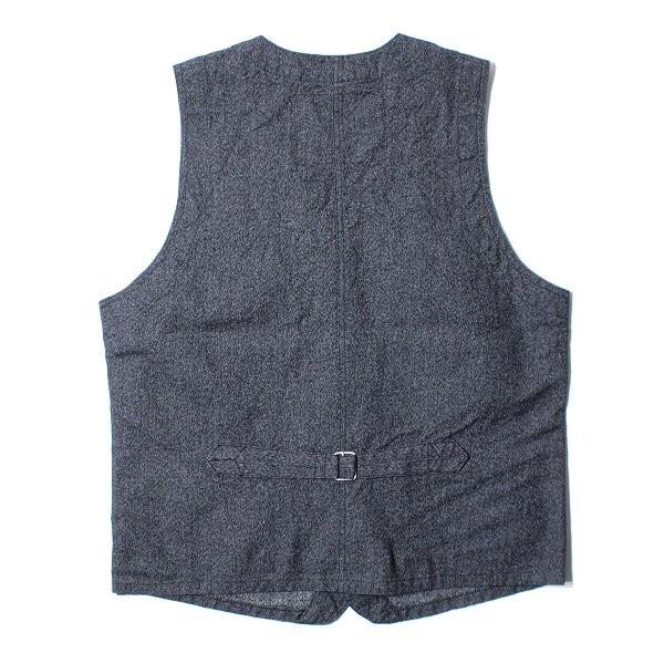 CUSHMAN（クッシュマン） ブラックシャンブレー ワークベスト BLACK