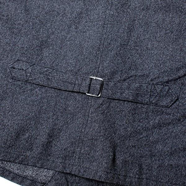 CUSHMAN（クッシュマン） ブラックシャンブレー ワークベスト BLACK